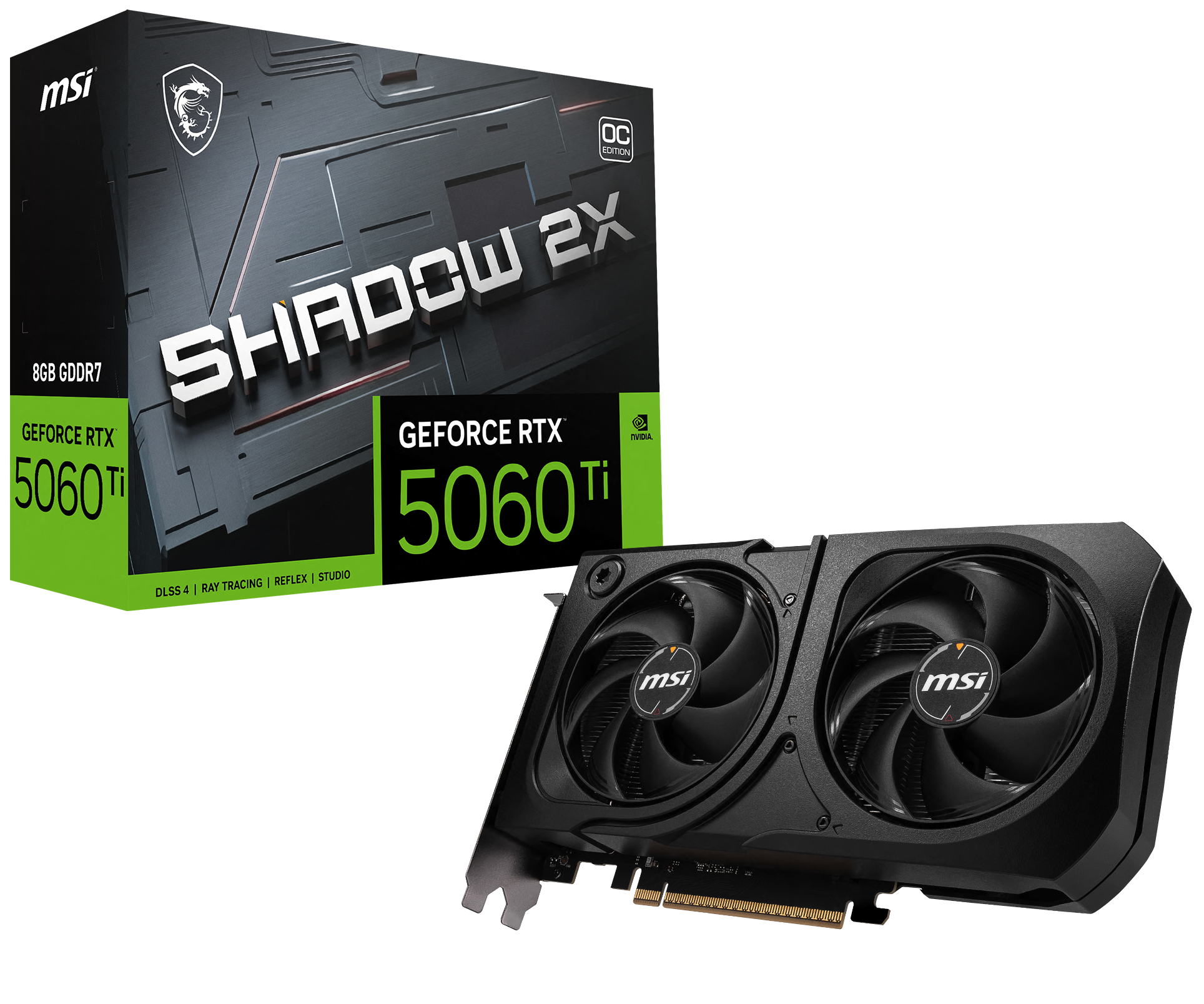 MSI GeForce RTX 5060 Ti 8G SHADOW 2X OC PLUS