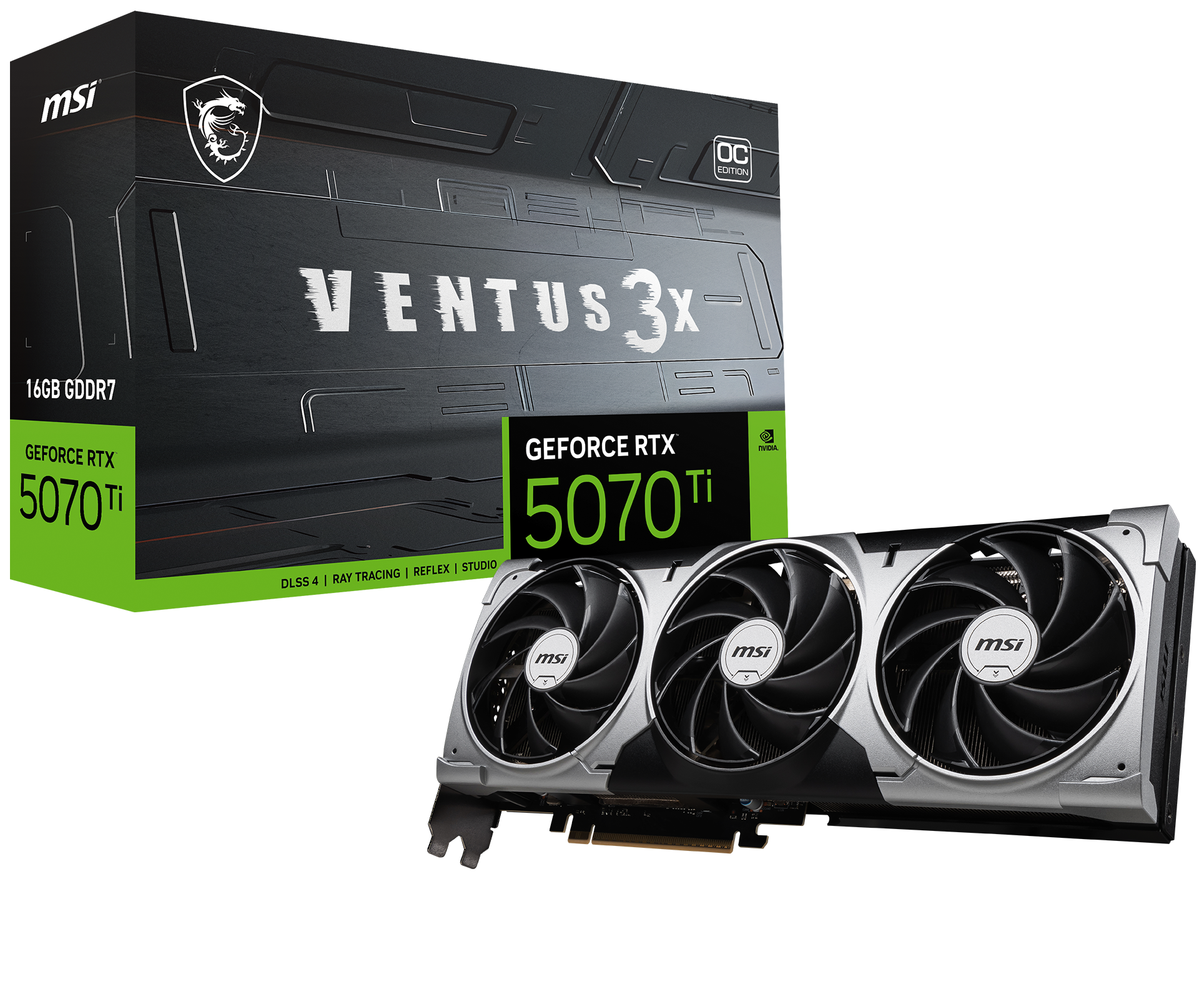 MSI GeForce RTX 5070 Ti 16G VENTUS 3X OC + CONTROL Resonant Game Bundle