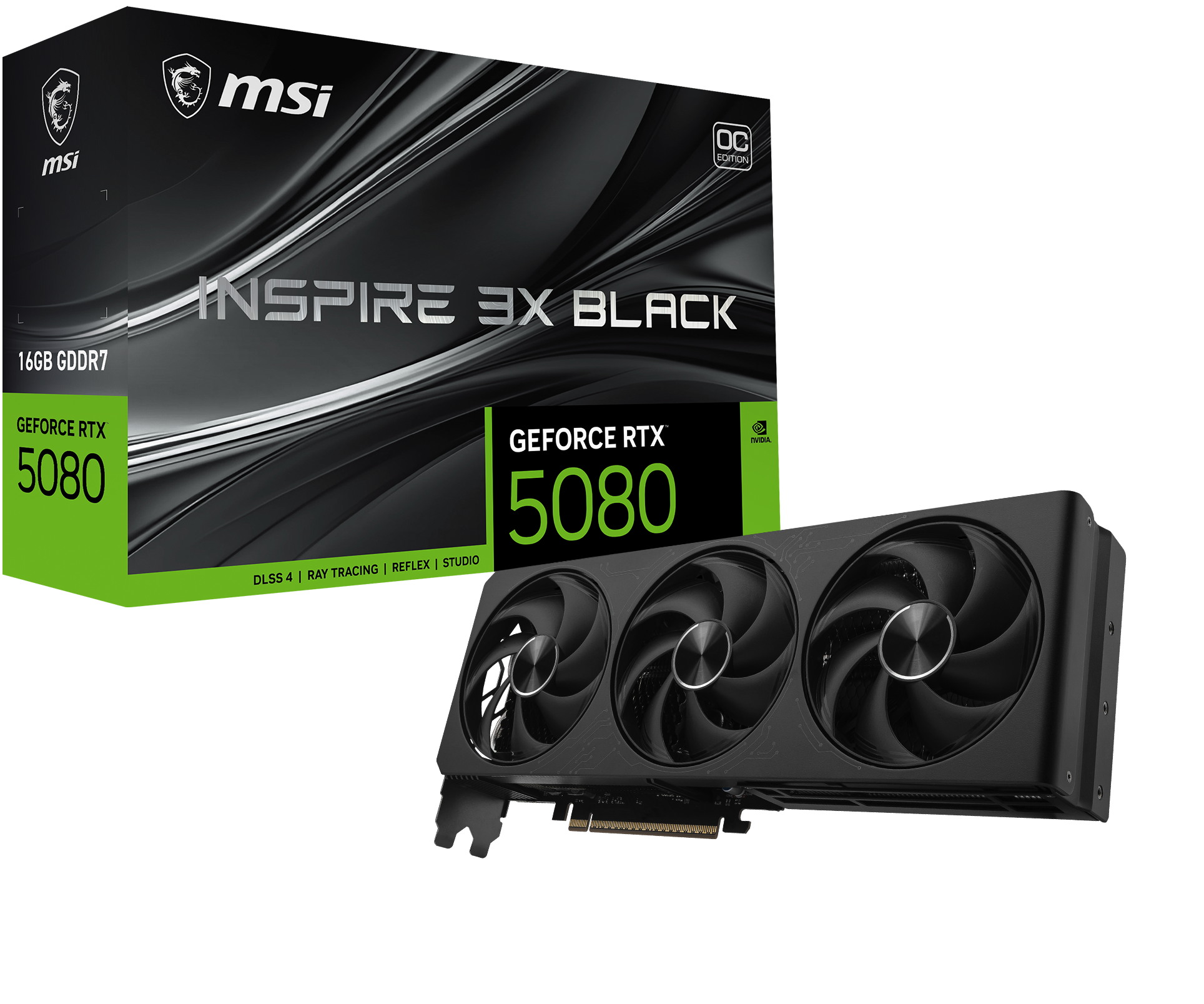MSI GeForce RTX 5080 16G INSPIRE 3X OC BLACK + 007 First Light Game Bundle