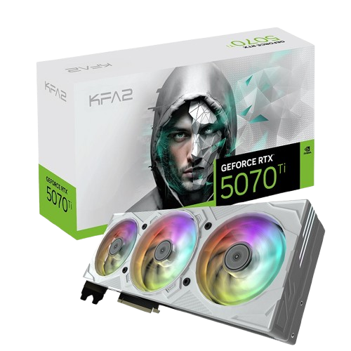 KFA2 GeForce RTX 5070 Ti EX Gamer 1-Click OC White 16GB GDDR7 DLSS4