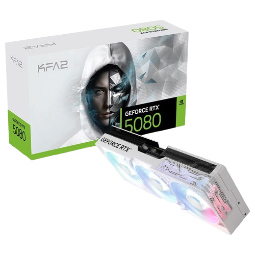 KFA2 GeForce RTX 5080 1-Click OC White 16GB GDDR7 DLSS4