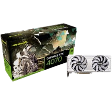 Placa de Vídeo Manli NVIDIA GeForce RTX 4070, White, 12GB, GDDR6X, DLSS, Ray Tracing, M-NRTX4070/6RFHPPP-M2559
