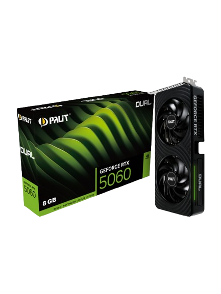 Palit GeForce RTX 5060 DUAL - 8GB GDDR7 RAM - Grafikkort