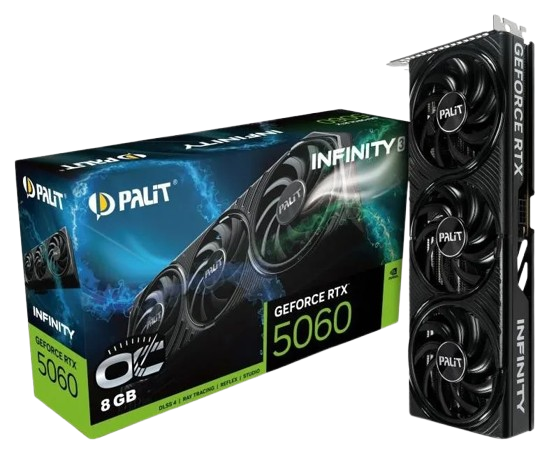 Palit GeForce RTX 5060 Infinity 3 8GB OC DLSS 4