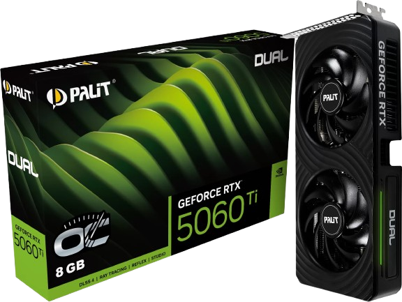 Carte Graphique Palit GeForce RTX 5060 Ti Dual OC 8Go