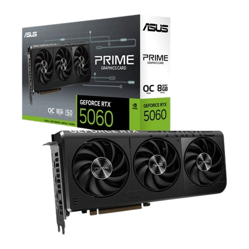 ASUS PRIME NVIDIA GeForce RTX 5060 OC Edition 8GB Blackwell Graphics Card