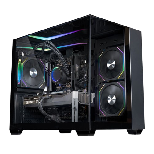 Gaming PC with NVIDIA RTX 5070 Ti and AMD Ryzen 7 9700X