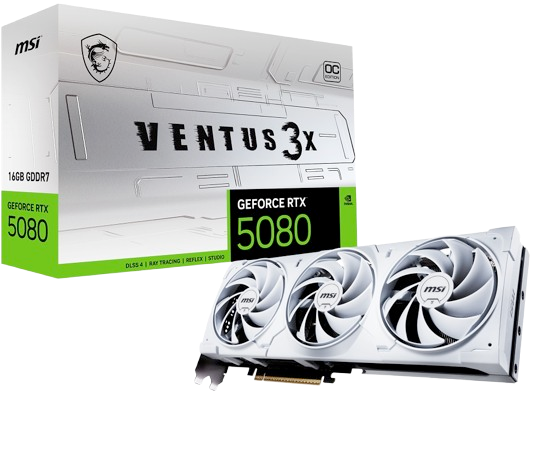 MSI GeForce RTX™ 5080 16G VENTUS 3X OC White