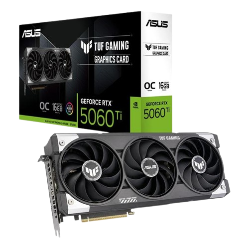 ASUS TUF Gaming GeForce RTX 5060 Ti 16GB GDDR7 OC Edition Gaming Graphics Card  PCIe 5.0  TUF-RTX5060TI-O16G-GAMING