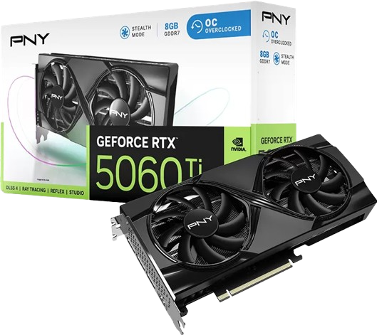 Carte Graphique PNY GeForce RTX 5060 Ti Dual Fan OC 8Go