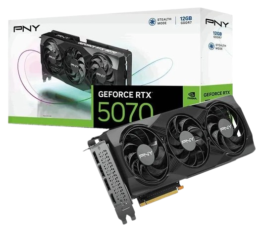 PNY GeForce RTX 5070 Triple Fan 12GB DLSS 4