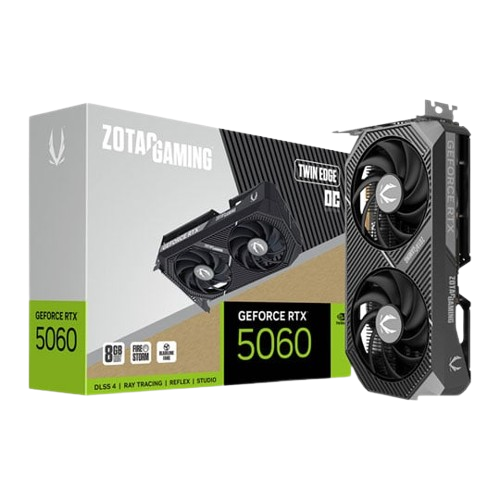 ZOTAC NVIDIA GeForce RTX 5060 TWIN EDGE OC 8GB Blackwell Graphics Card