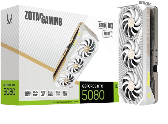 Carte Graphique Zotac GeForce RTX 5080 Solid OC White