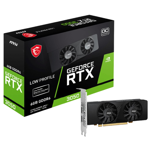 MSI GeForce RTX 3050 LP OC 6GB Video Card