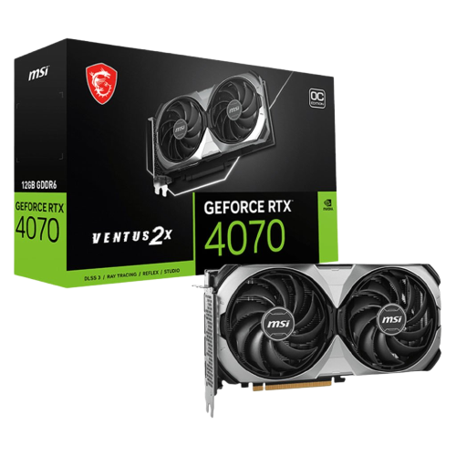 MSI GeForce RTX 4070 VENTUS 2X E1 OC 12GB Video Card