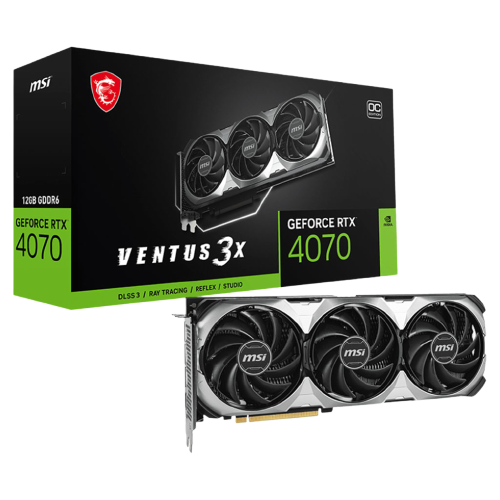 MSI GeForce RTX 4070 VENTUS 3X E1 OC 12GB Video Card
