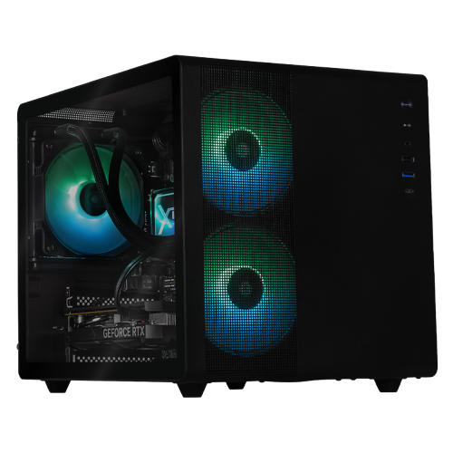 Xtreme PC Gaming Geforce RTX 4060 AMD Ryzen 7 5700 32GB SSD 1TB Sistema Liquido WIFI Tank Mini Black