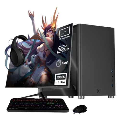 Xtreme PC Gaming Geforce RTX 3050 AMD Ryzen 7 5700 32GB SSD 1TB Monitor 27 165Hz WIFI Grey