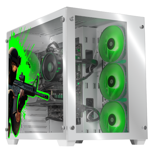 PC Gamer Xtreme PC Gaming NVIDIA GeForce RTX 5060 AMD Ryzen 7 5700 32GB SSD 1TB WIFI W10 Counter Strike White gaming competitivo y streaming