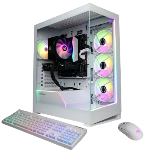 CyberPowerPC - Gamer Xtreme Gaming Desktop - Intel Core Ultra 5 225F - 16GB Memory - NVIDIA GeForce RTX 5060 8GB - 2TB PCIe 4.0 SSD - White