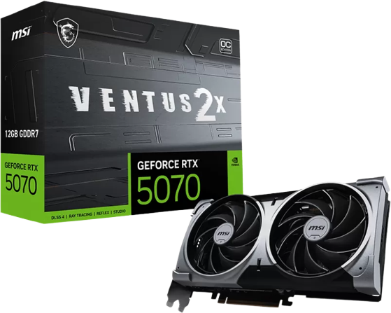 Carte Graphique MSI GeForce RTX 5070 Ventus 2X OC