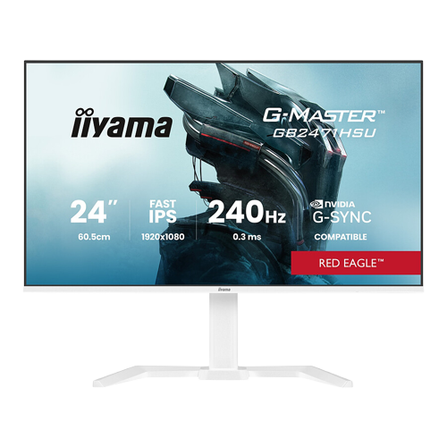 iiyama G-Master GB2471HSU-B1 Red Eagle - Blanc
