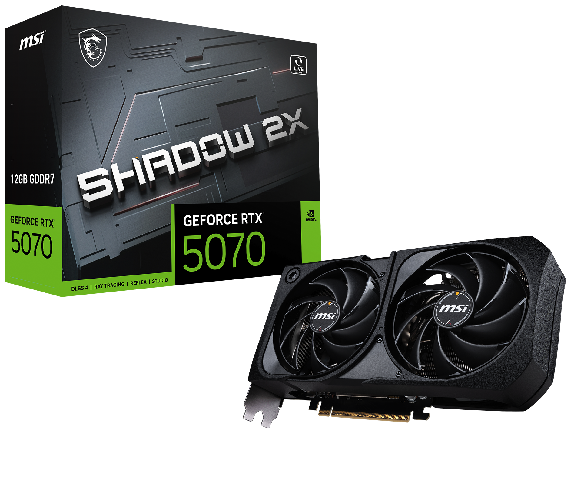 MSI GeForce RTX 5070 12G SHADOW 2X + 007 First Light Game Bundle