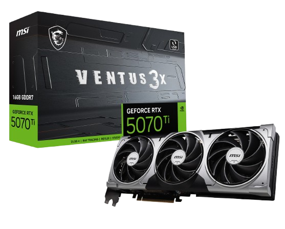 MSI GeForce RTX 5070 Ti 16G VENTUS 3X