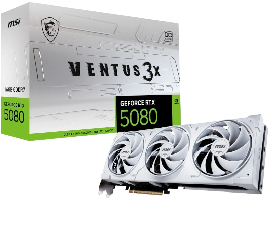 MSI GeForce RTX 5080 16G VENTUS 3X OC WHITE + CONTROL Resonant Game Bundle
