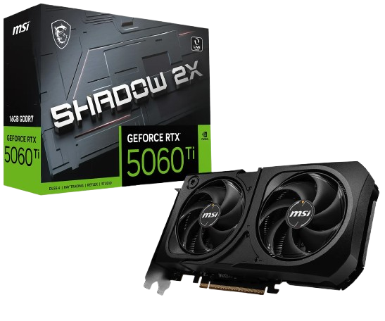 MSI GeForce RTX 5060 Ti 16G SHADOW 2X PLUS