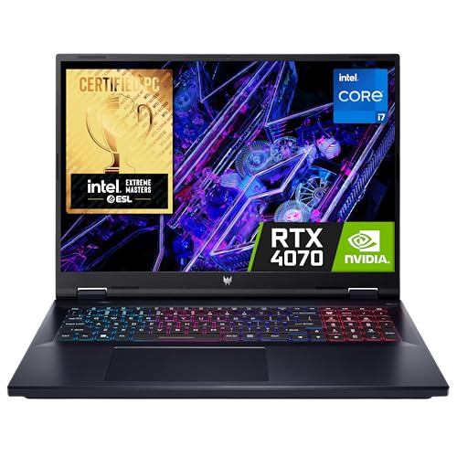 Acer Predator Helios Neo 18 PHN18-71 Gaming Laptop - Intel Core i7-14700HX, 16GB, 1TB SSD, NVIDIA GeForce RTX 4070 8G, 18