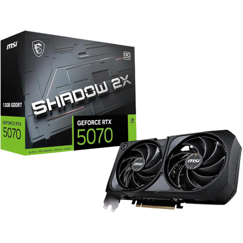 Tarjeta de Video MSI GeForce RTX 5070 SHADOW 2X OC 12GB GDDR7 G5070-12S2C