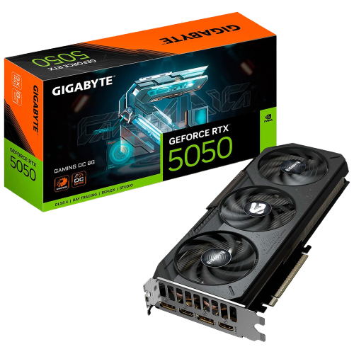 Tarjeta de Video GIGABYTE GeForce RTX 5050 GAMING OC Edition 8G GDDR6 GV-N5050GAMING OC-8GD