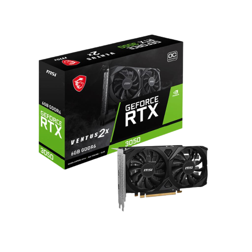 MSI GeForce RTX 3050 Ventus 2X E OC 6GB GDDR6