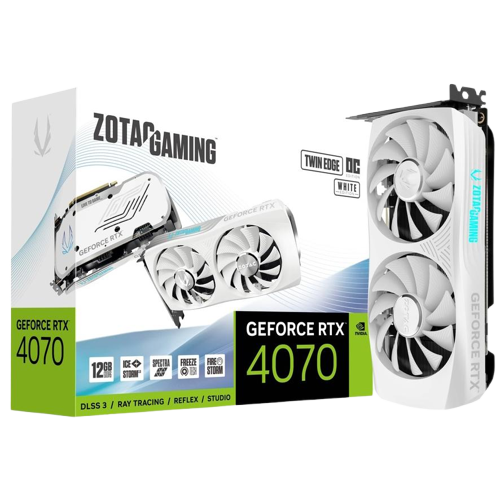 ZOTAC GeForce RTX 4070 Twin Edge OC 12GB GDDR6 - White