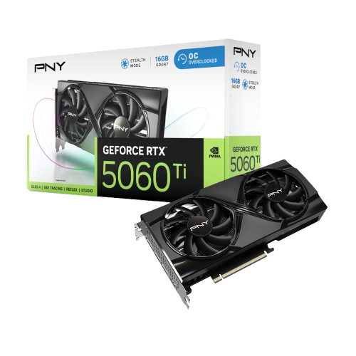 PNY GeForce RTX™ 5060 Ti 16GB Dual-Fan OC Graphics Card