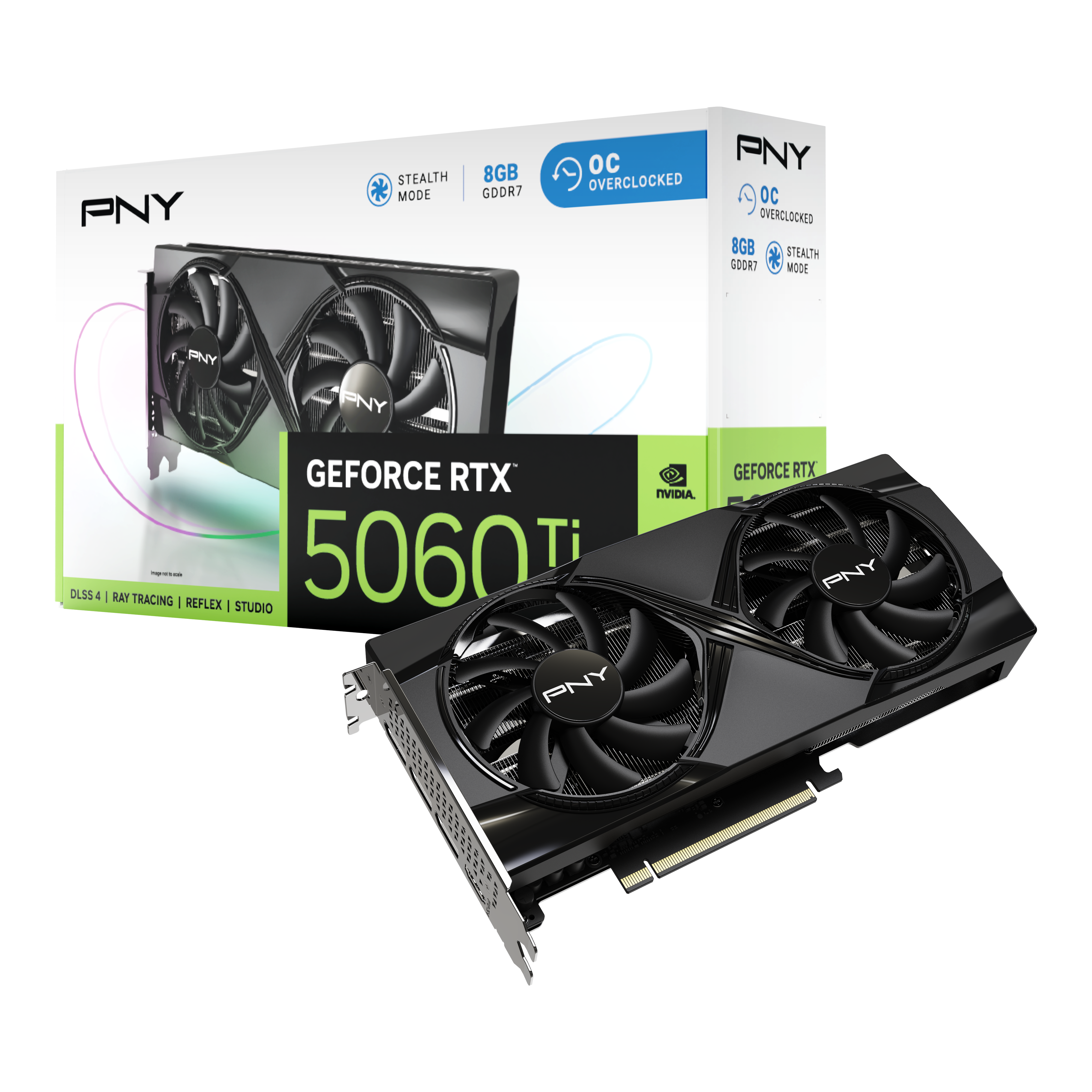 PNY GeForce RTX 5060 Ti 8GB Overclocked Dual Fan Graphics Card