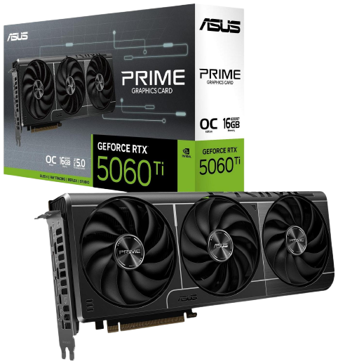 ASUS GeForce RTX 5060 Ti PRIME OC 16GB DLSS 4