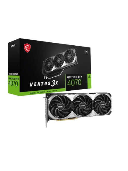 MSI GEFORCE RTX 4070 VENTUS 3X E 12G OC graphics card