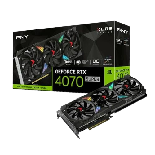 PNY Tarjeta Gráfica VCG4070S12TFXXPB1-O RTX 4070 Super 12 GB GDDR6X