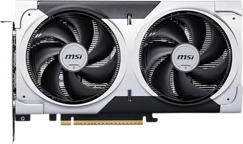 MSI GeForce RTX 5060 Ti 8G VENTUS 2X OC PLUS Scheda Video - Memoria 8GB (GDDR7), Interfaccia PCI Express Gen 5 x16, Core CUDA 4608 unità, Risoluzione Max. (7680 x 4320) - Zero Frozr, Doppia ventola