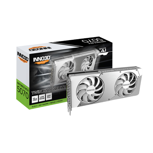 VGA Inno3D Geforce RTX 5070 TWIN X2 OC WHITE 12GB GDDR7